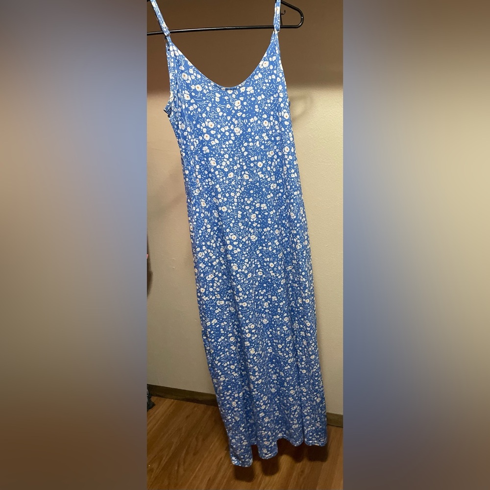 Floral Blue Maxi dress